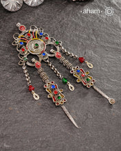 Vintage Silver Pendant.
Trivia: This is actually a tooth digger and a ear cleaner. a utilitarian piece of jewellery. This form of jewellery is popular across south east asian countries.
