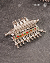 Beautiful handcrafted tribal silver amulet pendant from a bygone area, that bring back memories and stories of that time.&nbsp;Wear it with a long chain or with a black thread, or layer them to create a distinct look.&nbsp;