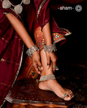 Tribal Silver Anklets