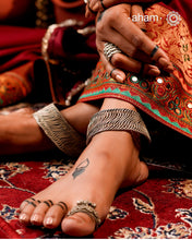 Tribal Silver Anklets