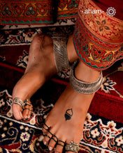 Tribal Silver Anklets