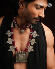 Ganesha Lakshmi Tribal Silver Neckpiece