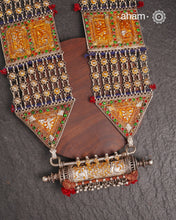 Tribal Silver Jaisalmeri Rani Har.These beautiful vintage pieces carry a slice of history with them.They are made by skilled artisans and involve various hand technique such as soldering, hammering, casting, stamping, dapping and stone setting. 
