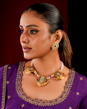 Shreenathji Gold Polish Silver Neckpiece