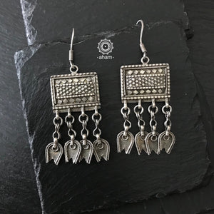 Silver Mewad earring.  An ode to the glorious heritage of Rajasthan
