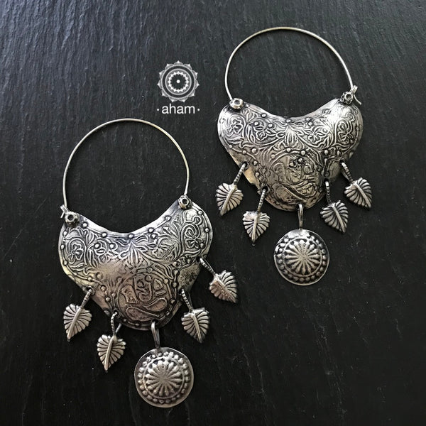 Silver Statement Hoops