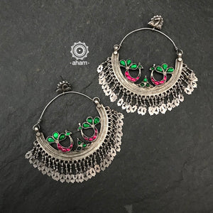 Over Sized Silver Peacock Hoops that are bound to make a statement.Over Sized Silver Peacock Hoops that are bound to make a statement.