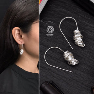 Contemporary light weight earrings in 92.5 silver.  Minimalist work wear jewellery.  Perfect wear from Dawn to Dusk 