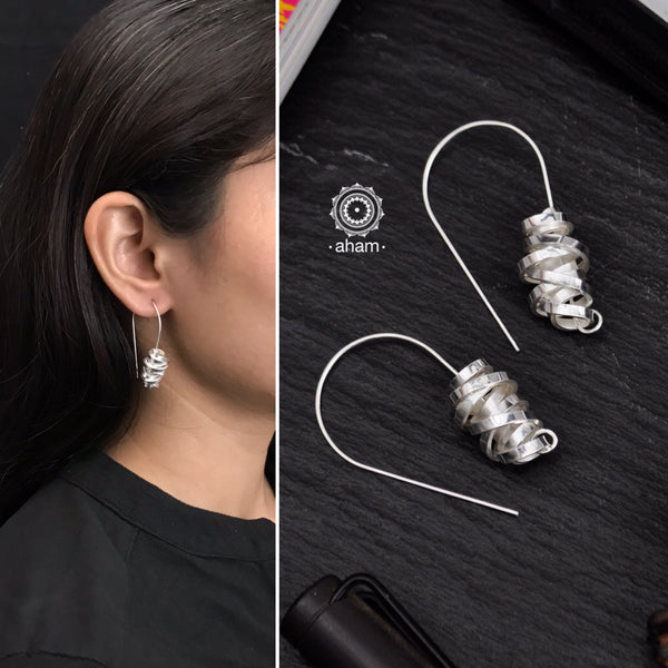 Contemporary light weight earrings in 92.5 silver.  Minimalist work wear jewellery.  Perfect wear from Dawn to Dusk 