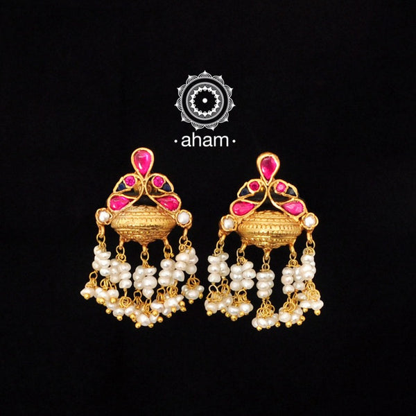 Circular Pearl Drop Earring Aham Jewellery – aham jewellery