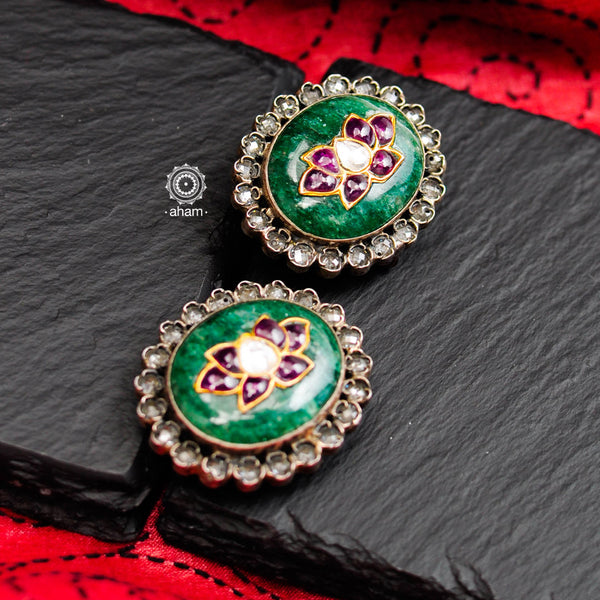 Beautiful Ira turquoise stud earrings handcrafted in 92.5 sterling silver. Works great with smart casuals and workwear. 