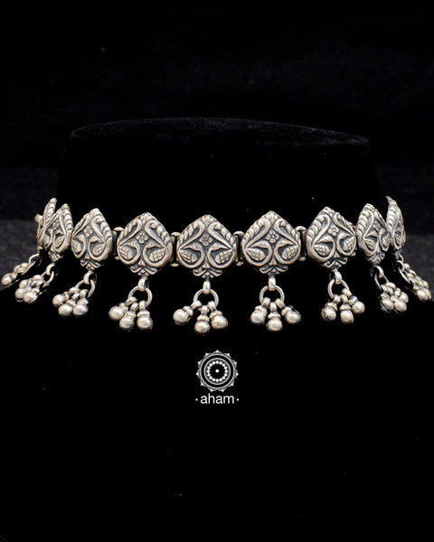 Handcrafted 92.5 sterling silver choker 