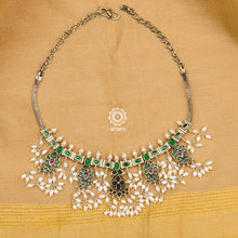Two Sided Guttapusalu Paisley Silver Neckpiece