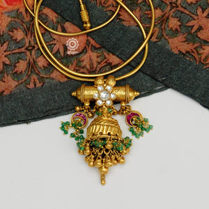 Gold Polish Silver Pendant