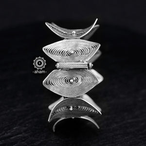 Hand Kada with Tar Work crafted in 92.5 silver 