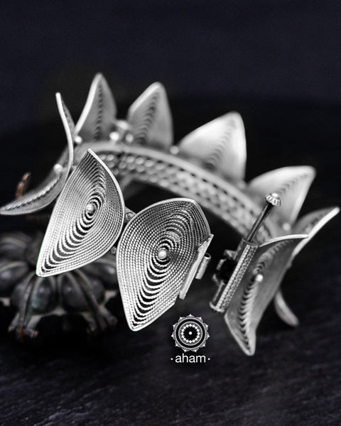 Mewad Silver Statement Kada (Size: 2.4 Openable)