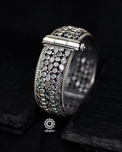 92.5 Sterling Silver Handcrafted with zircon. Perfect for an evening out. 