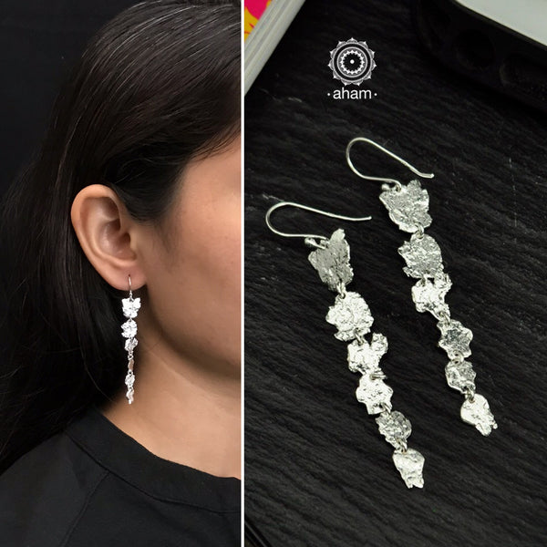 Contemporary light weight earrings in 92.5 silver.  Minimalist work wear jewellery.  Perfect wear from Dawn to Dusk
