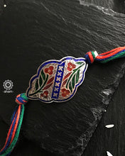 Tribal Floral Silver Rakhi