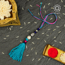 Silver Rakhi and Lumba Set