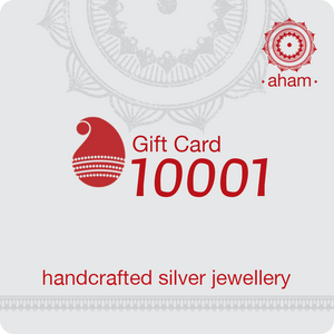 Shopping for someone else but not sure what to give them? Give them the gift of choice with a aham-jewellery gift card.  Gift cards are delivered by email and contain instructions to redeem them at checkout. Our gift cards have no additional processing fees.  This is a non transferable certificate and cannot be redeemed for cash.&nbsp; It is valid for 1 year from the date of purchase.
