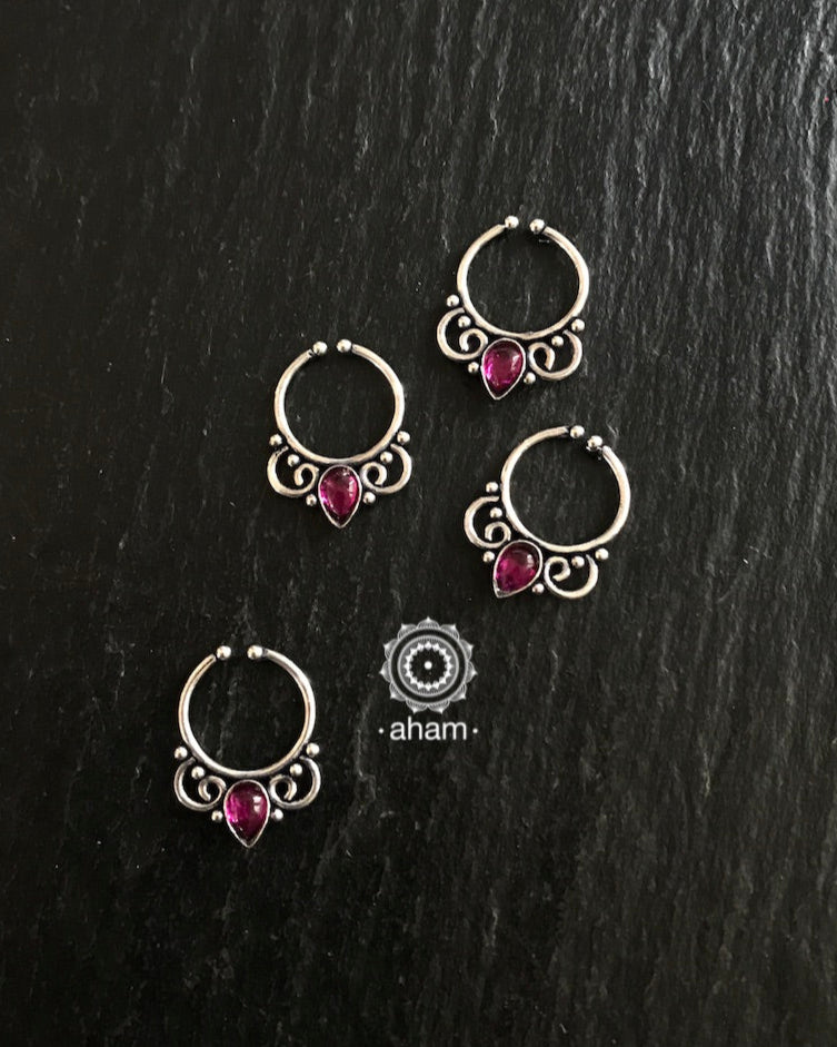 Sepp Ring Kemp stone Silver Septum Ring – aham jewellery | handcrafted silver ...