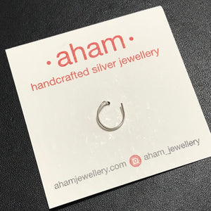 Silver Wired Nosepin for pierced nose