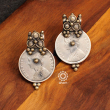 Tribal vintage silver coin earrings. A piece so stunning that is bound to make a statement. Do not miss out on taking home this gorgeous piece. 